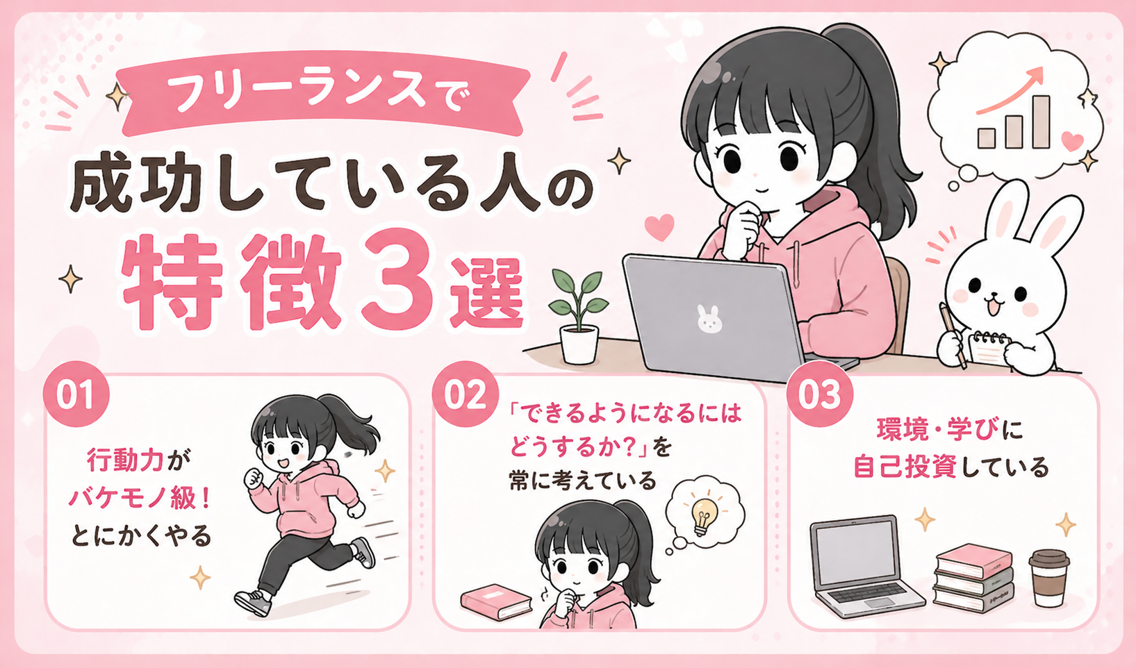 フリーランスで成功している人の特徴3選